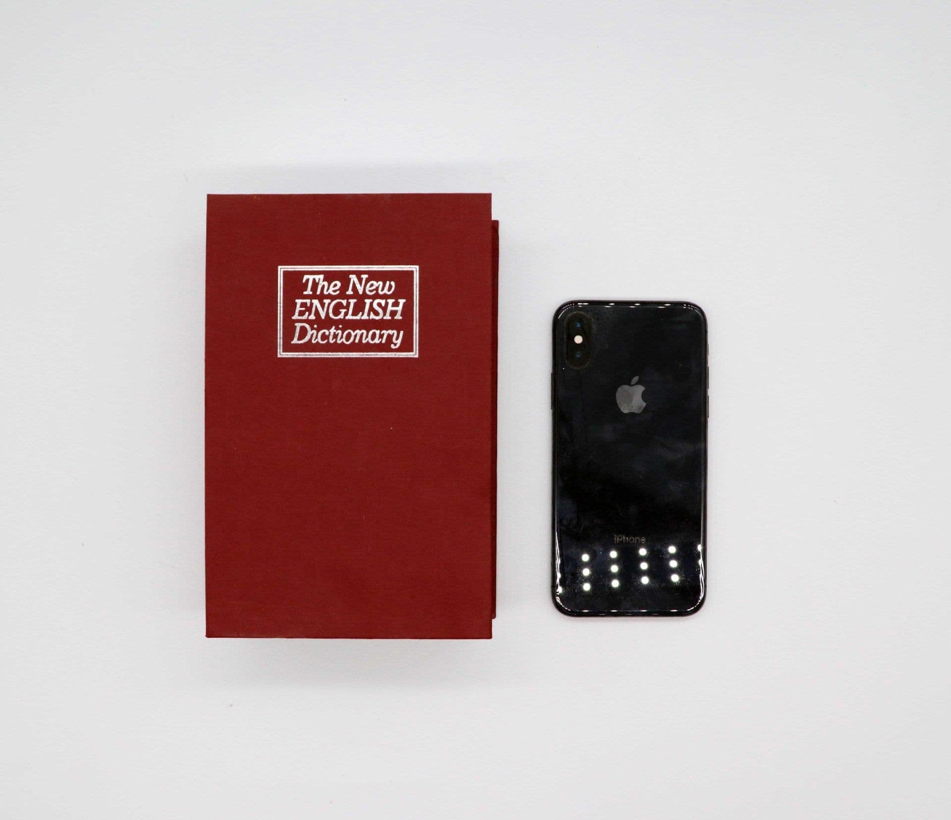 image-Book Safe Box Dictionary Style Small Password Storage Box