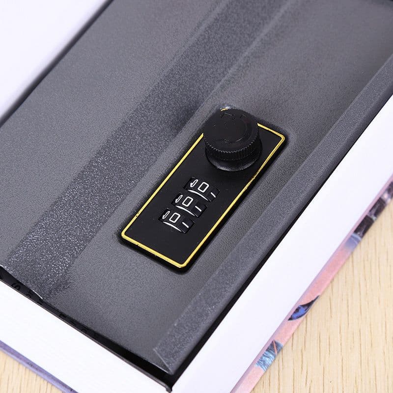 image-Book Safe Box Dictionary Style Small Password Storage Box