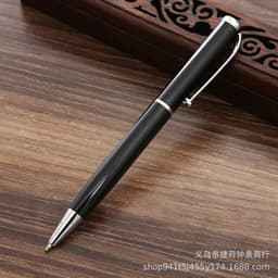 image-Men's Watch Brown Textile Strap Gift Set with Pen Wallet Keychain