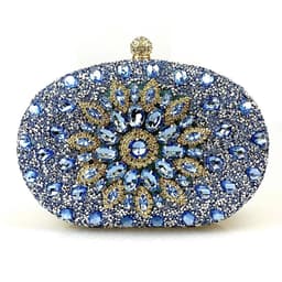 image-Sunflower Diamond Buckle Evening Clutch Shoulder Bag
