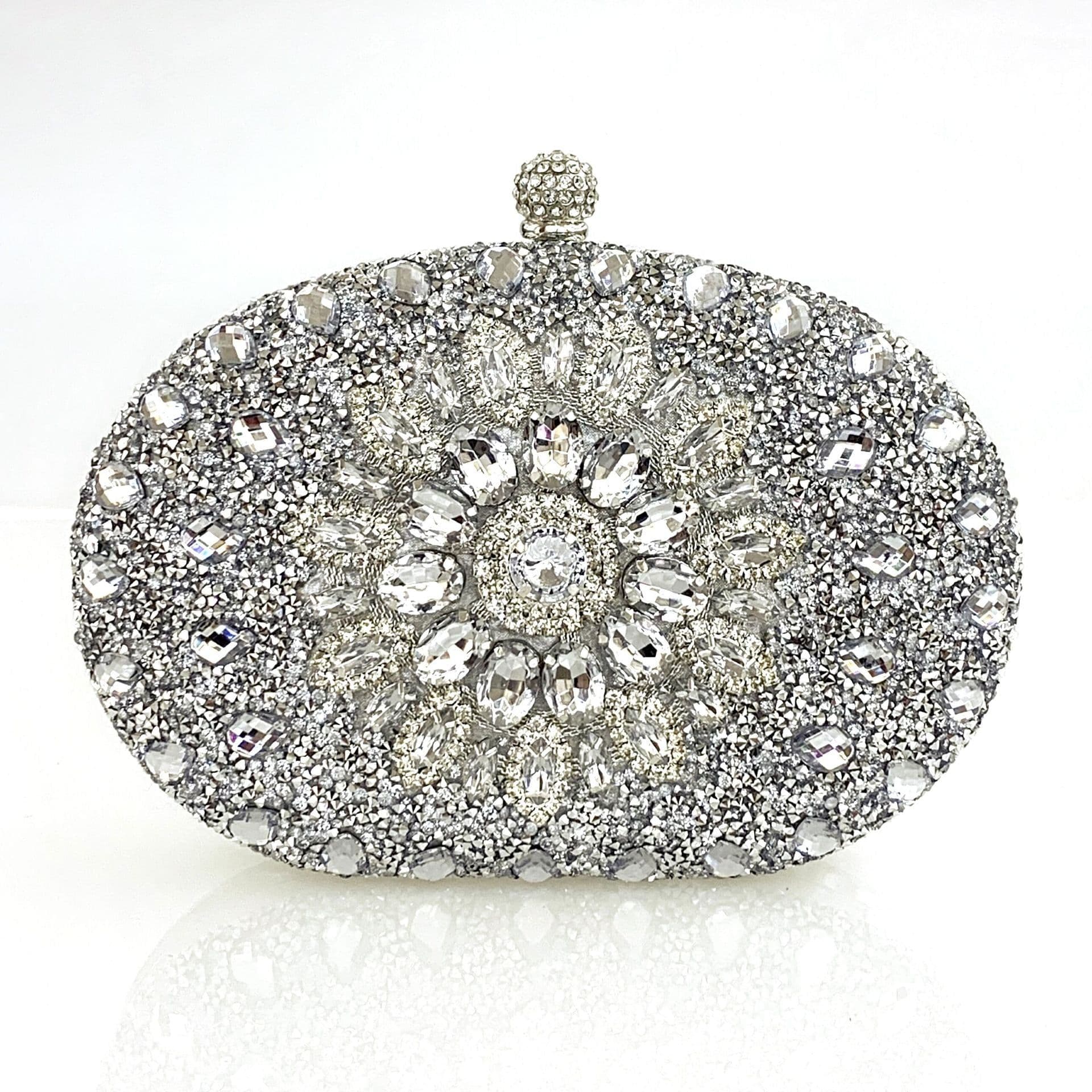 image-Sunflower Diamond Buckle Evening Clutch Shoulder Bag