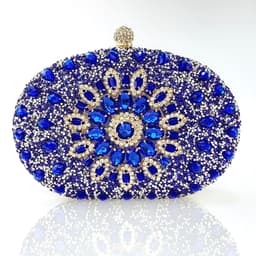 image-Sunflower Diamond Buckle Evening Clutch Shoulder Bag