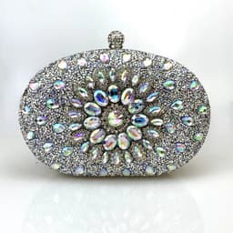 image-Sunflower Diamond Buckle Evening Clutch Shoulder Bag