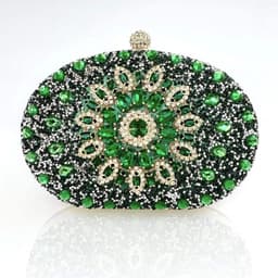 image-Sunflower Diamond Buckle Evening Clutch Shoulder Bag