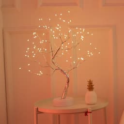 image-LED Tree Lamp Warm Light Copper Wire Battery USB Christmas Decor