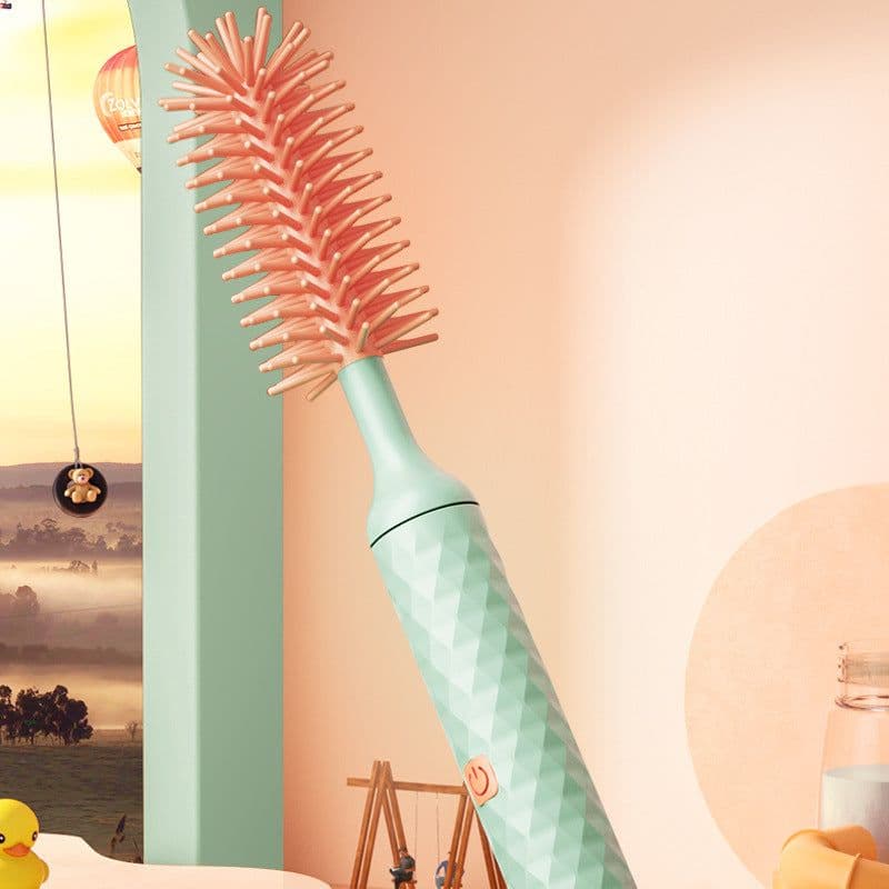 image-Medile Electric Rotating Baby Bottle & Nipple Brush Set Silicone