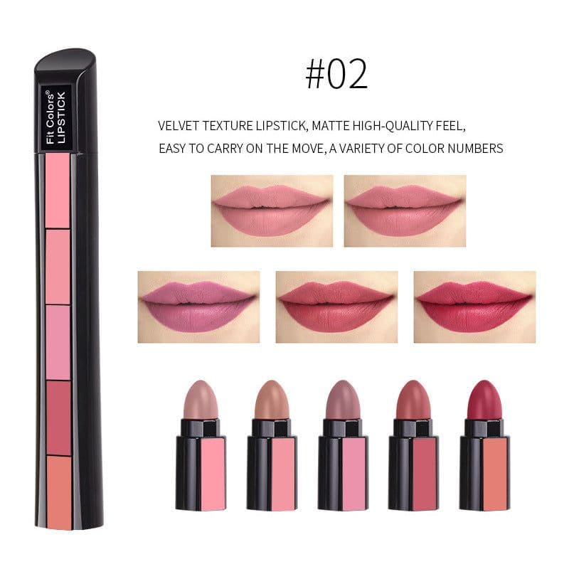 image-Fit Colors 5-Color Matte Lipstick Set