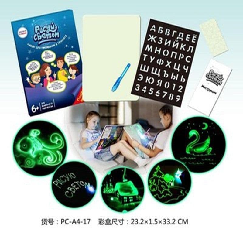 image-Luminous Fluorescent Drawing Board for Children Ages 4-6