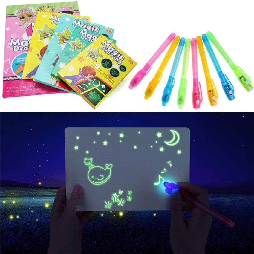 image-Luminous Fluorescent Drawing Board for Children Ages 4-6