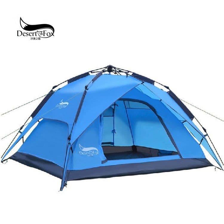 image-Desert&Fox 3-4 Person Double Layer Automatic Camping Tent