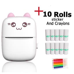 image-Mini Portable Photo Printer 57mm Thermal Printer with Stickers