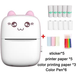 image-Mini Portable Photo Printer 57mm Thermal Printer with Stickers