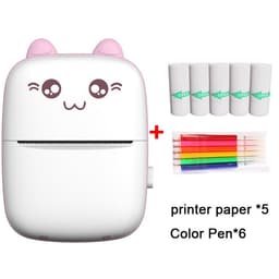 image-Mini Portable Photo Printer 57mm Thermal Printer with Stickers