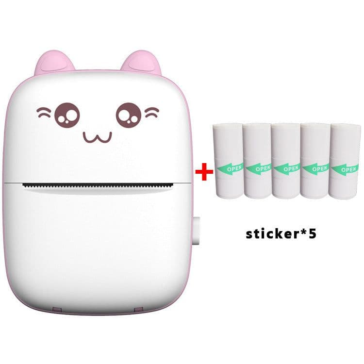 image-Mini Portable Photo Printer 57mm Thermal Printer with Stickers