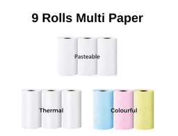 image-Mini Portable Photo Printer 57mm Thermal Printer with Stickers