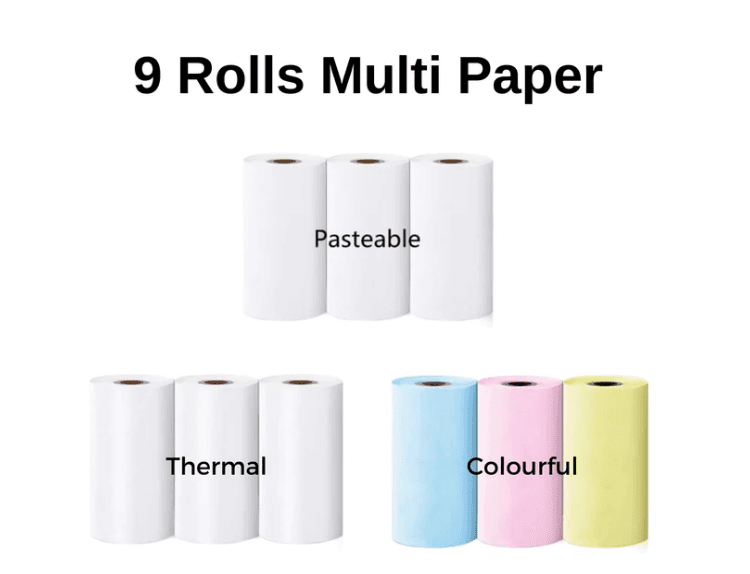 image-Mini Portable Photo Printer 57mm Thermal Printer with Stickers