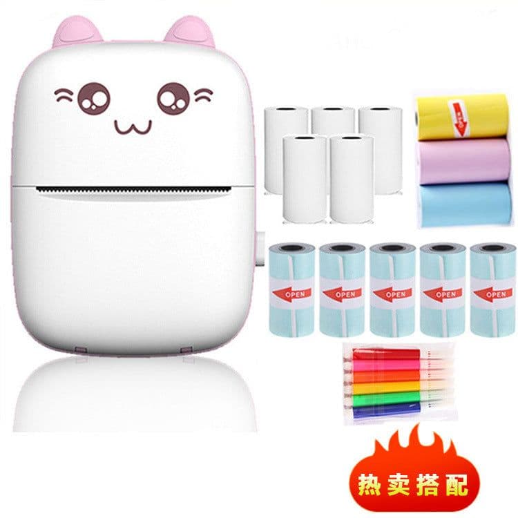 image-Mini Portable Photo Printer 57mm Thermal Printer with Stickers