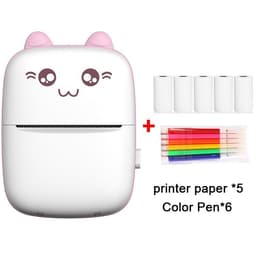 image-Mini Portable Photo Printer 57mm Thermal Printer with Stickers
