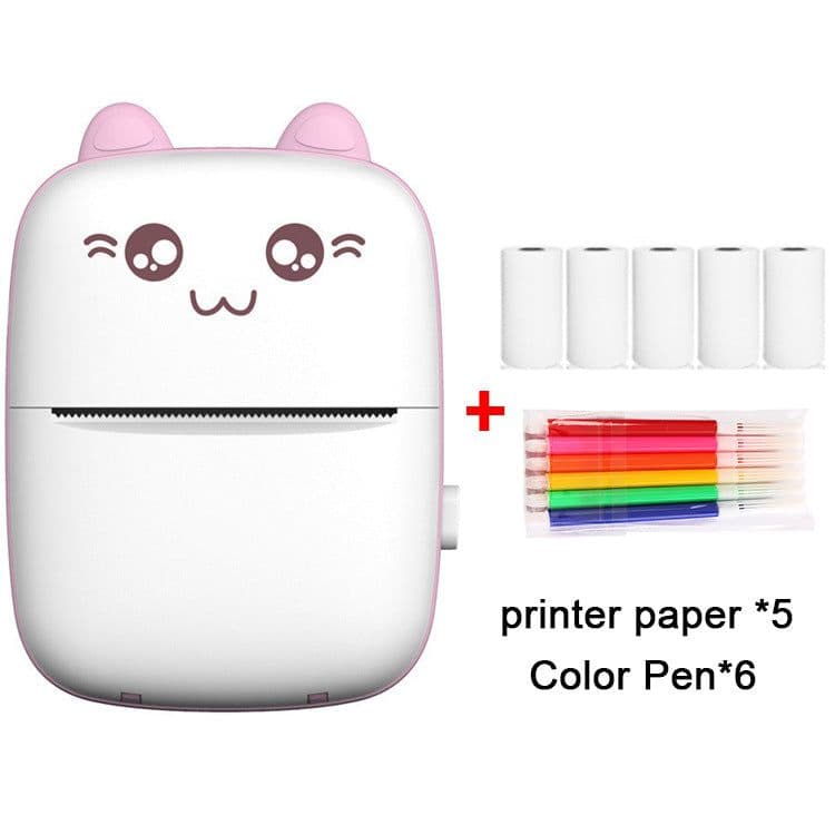 image-Mini Portable Photo Printer 57mm Thermal Printer with Stickers