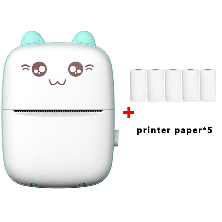 image-Mini Portable Photo Printer 57mm Thermal Printer with Stickers