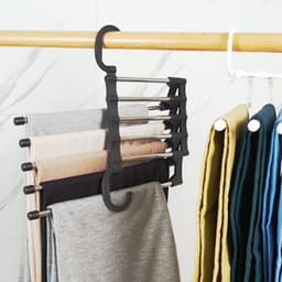 image-Morning Butterfly Stainless Steel Multi-Layer Folding Pants Hanger