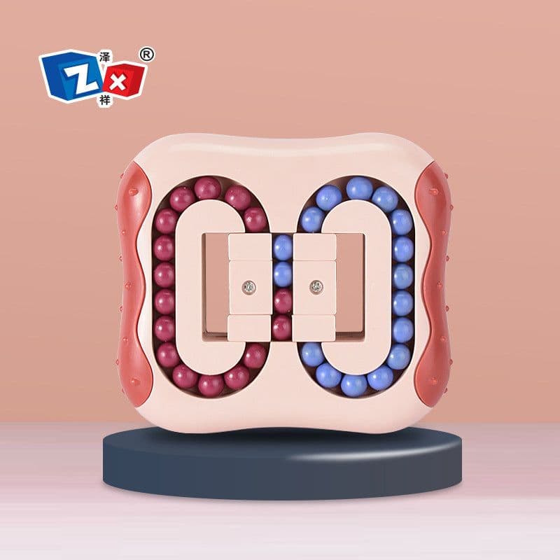 image-Rotating Magic Beans Fidget Spinner Cube Toy for Kids 7-14