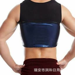 image-Men's Neoprene Sauna Sweat Vest for Fitness and Weight Loss