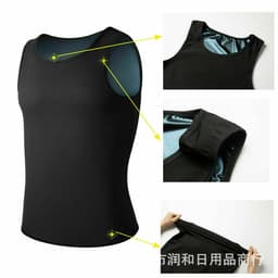 image-Men's Neoprene Sauna Sweat Vest for Fitness and Weight Loss