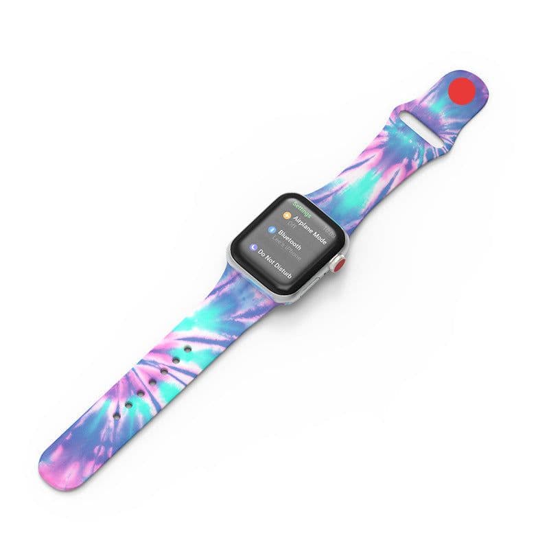 image-Apple Watch Silicone Band Custom Pattern 38/40/42/44mm Series 1-6 SE