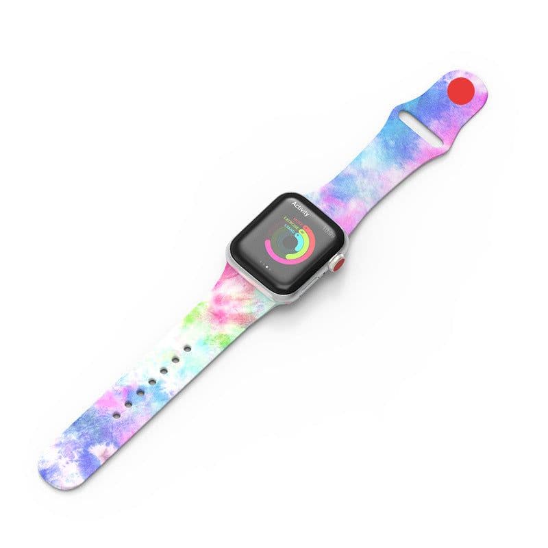 image-Apple Watch Silicone Band Custom Pattern 38/40/42/44mm Series 1-6 SE