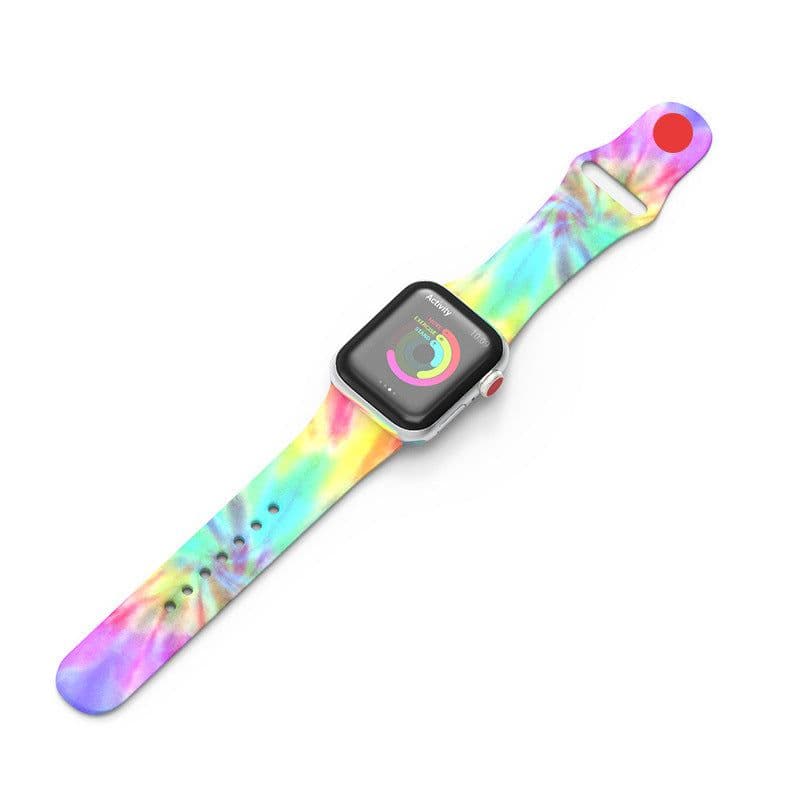 image-Apple Watch Silicone Band Custom Pattern 38/40/42/44mm Series 1-6 SE