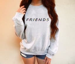 image-Women's Black Printed Fleece Sweatshirt Long Sleeve Round Neck