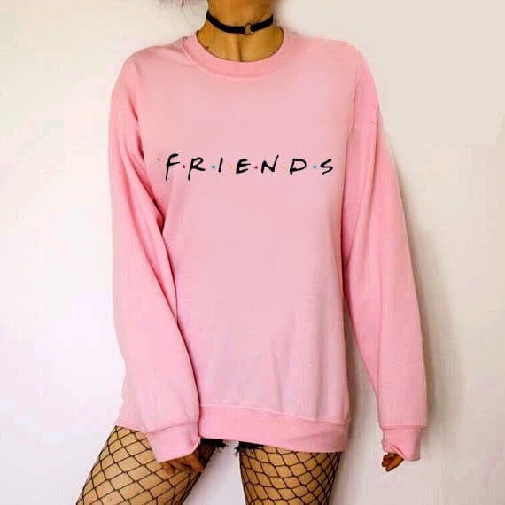 image-Women's Black Printed Fleece Sweatshirt Long Sleeve Round Neck