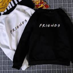image-Women's Black Printed Fleece Sweatshirt Long Sleeve Round Neck
