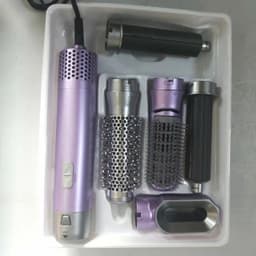 image-Hot Air Hair Straightener Comb 5-in-1 Styling Dryer Brush