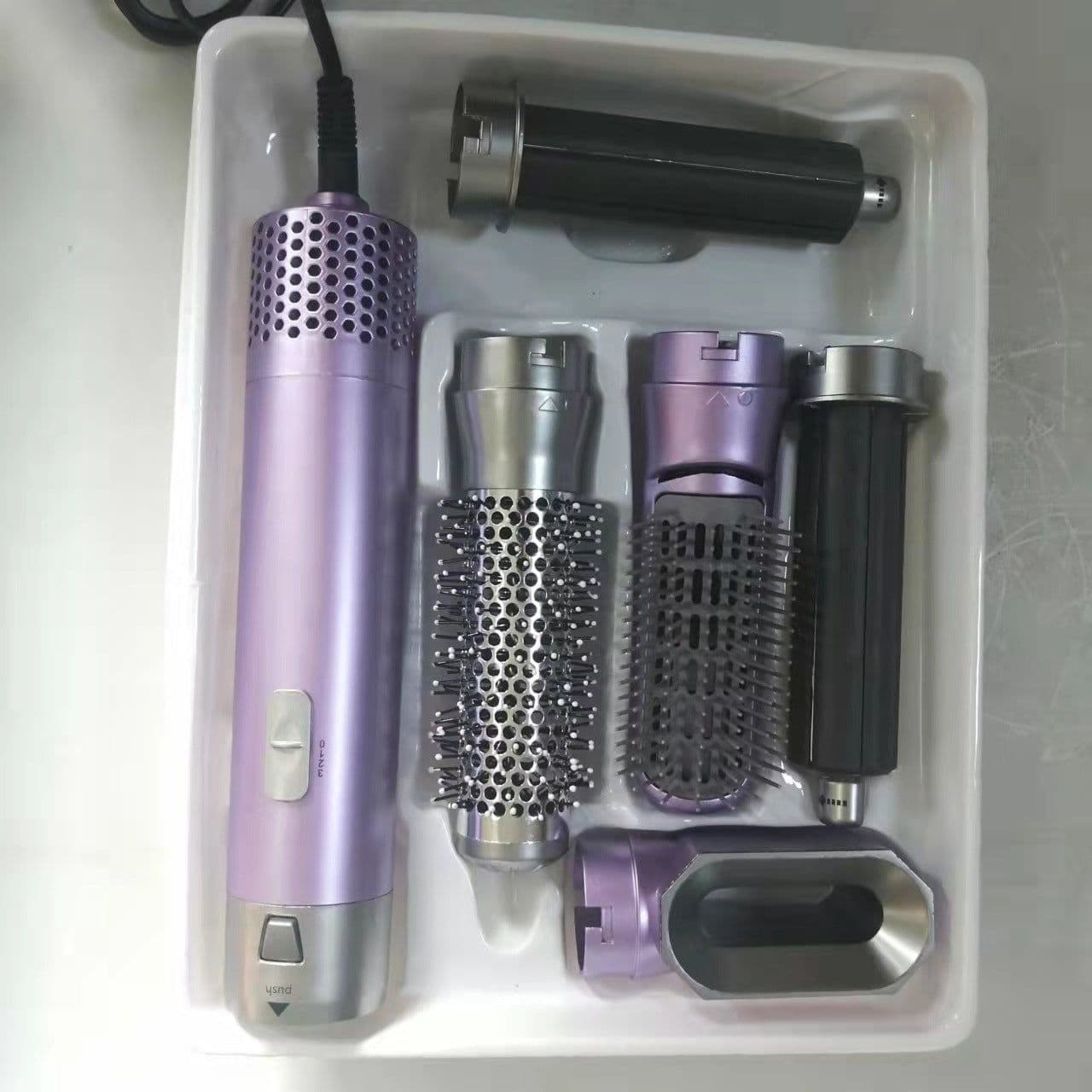 image-Hot Air Hair Straightener Comb 5-in-1 Styling Dryer Brush