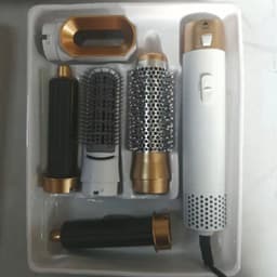 image-Hot Air Hair Straightener Comb 5-in-1 Styling Dryer Brush
