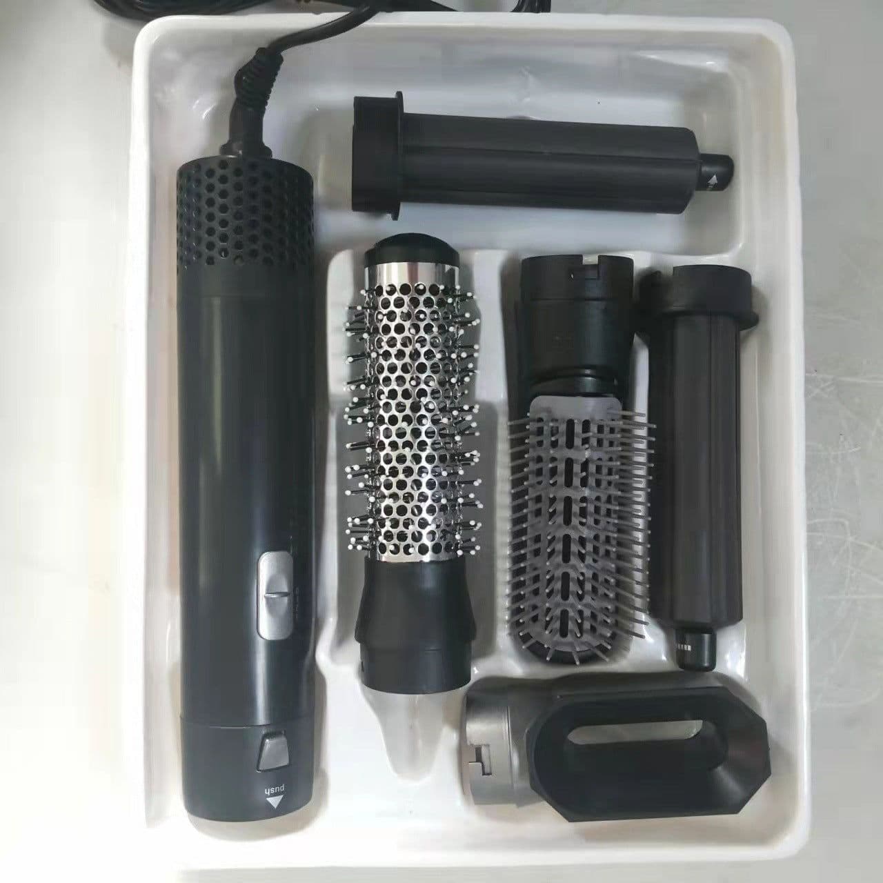 image-Hot Air Hair Straightener Comb 5-in-1 Styling Dryer Brush