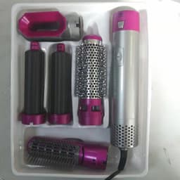image-Hot Air Hair Straightener Comb 5-in-1 Styling Dryer Brush