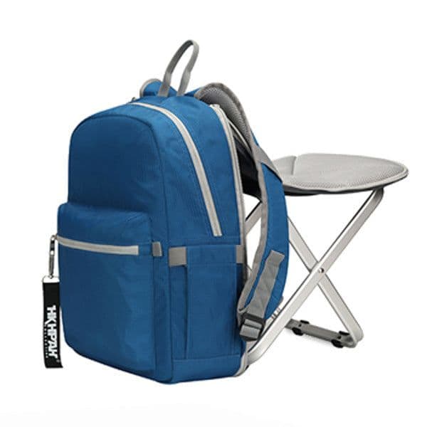 image-Corinth Outdoor Backpack with Folding Stool 16in 20L Nylon