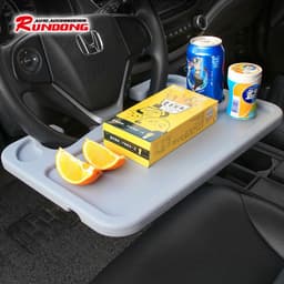 image-Car Steering Wheel Desk Tray Multi-Function Laptop Dining Table