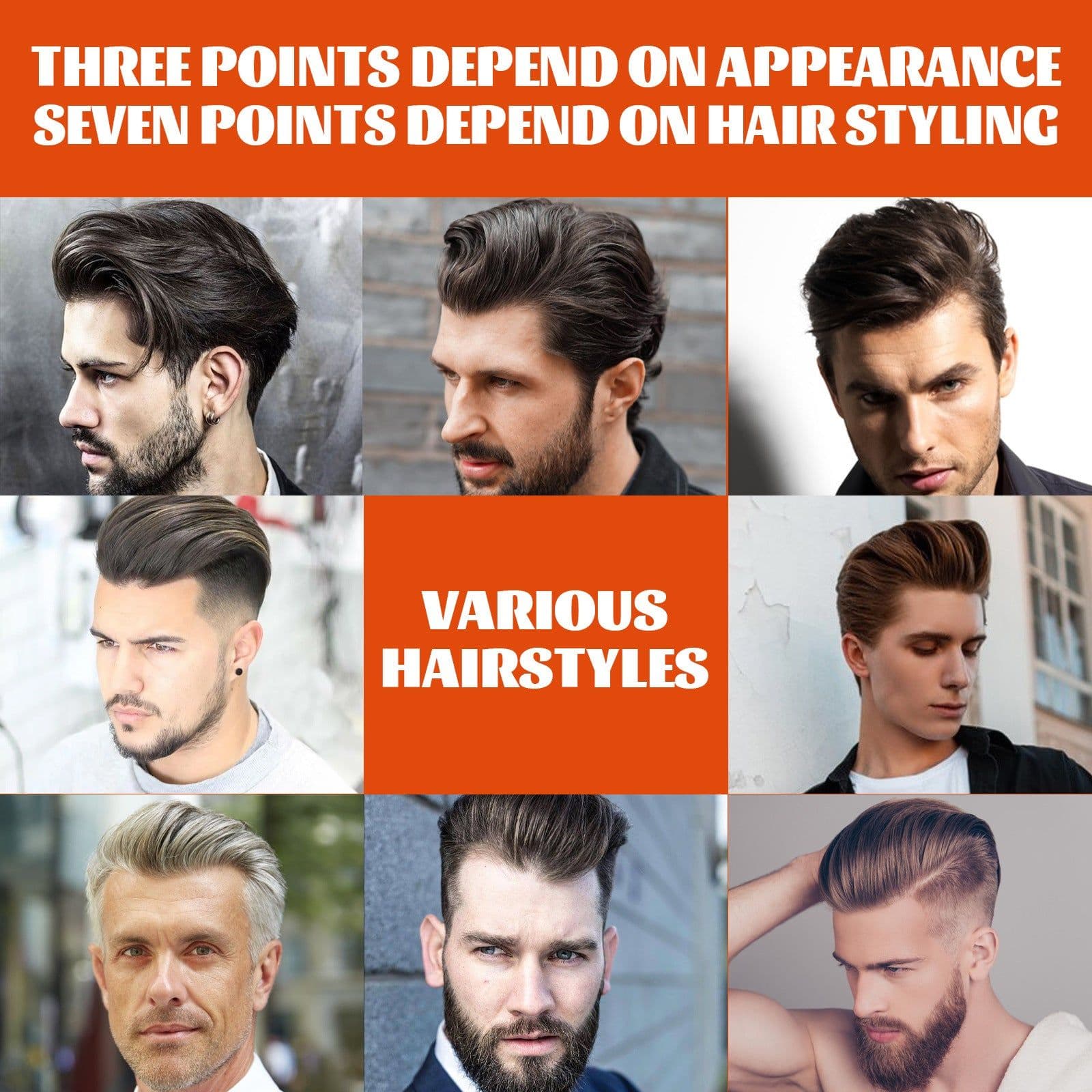image-East Moon Men's Hair Wax Comb - Styling & Moisturizing