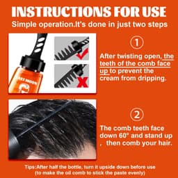 image-East Moon Men's Hair Wax Comb - Styling & Moisturizing
