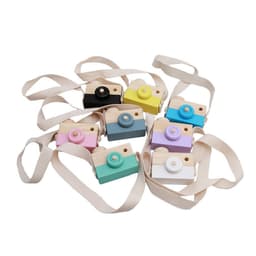 image-Wooden Camera Toy for Children 4-6 Years Beech Wood 10x8x5.5cm