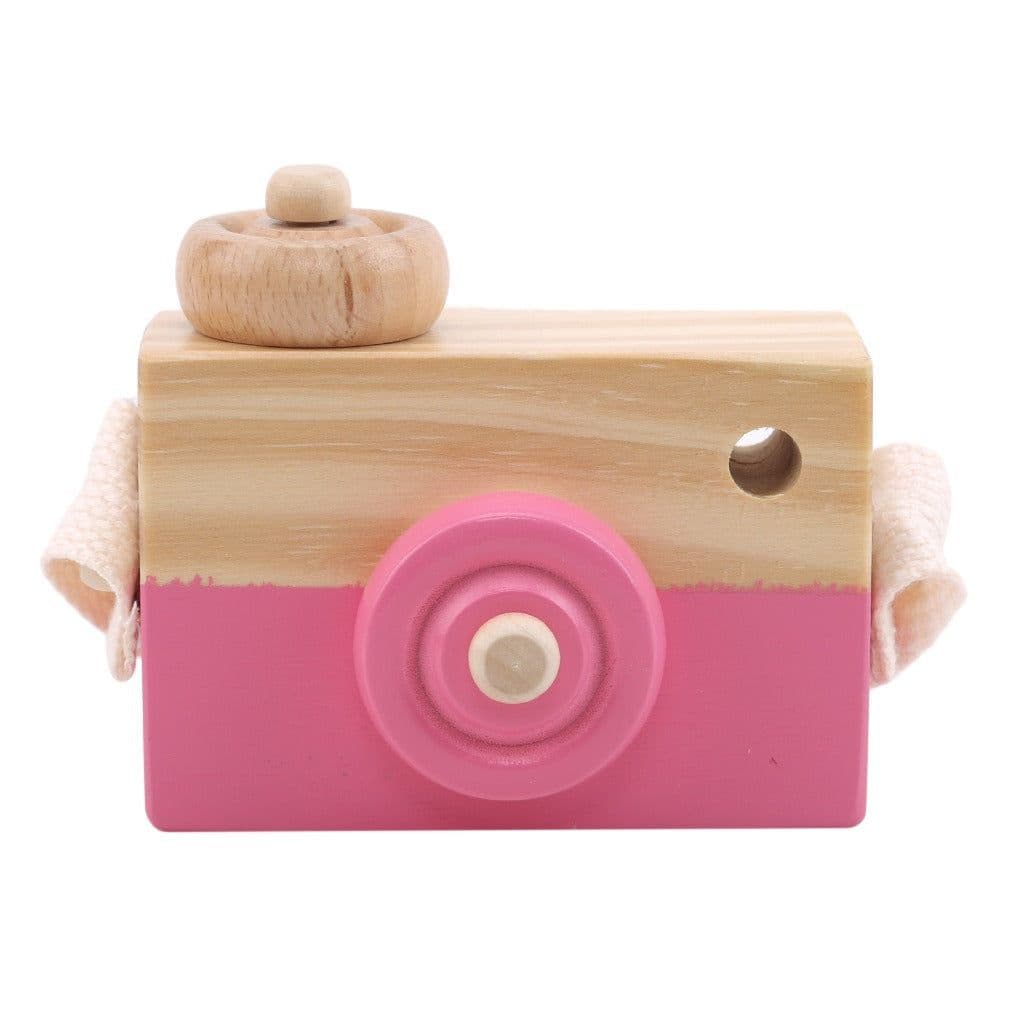 image-Wooden Camera Toy for Children 4-6 Years Beech Wood 10x8x5.5cm