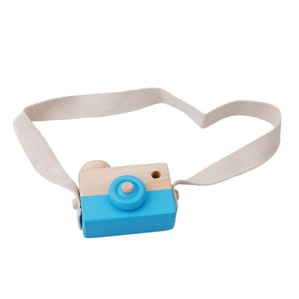 image-Wooden Camera Toy for Children 4-6 Years Beech Wood 10x8x5.5cm