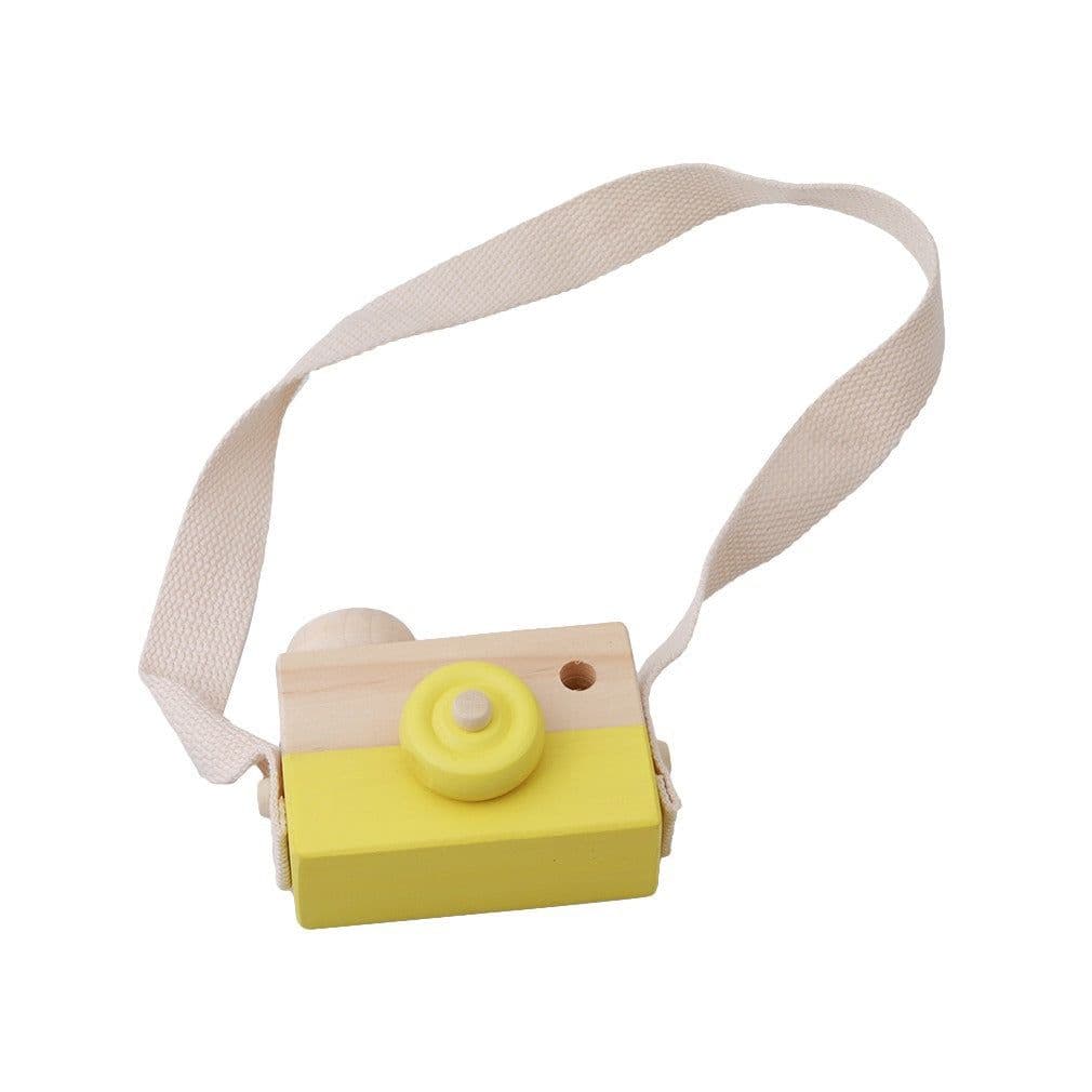 image-Wooden Camera Toy for Children 4-6 Years Beech Wood 10x8x5.5cm
