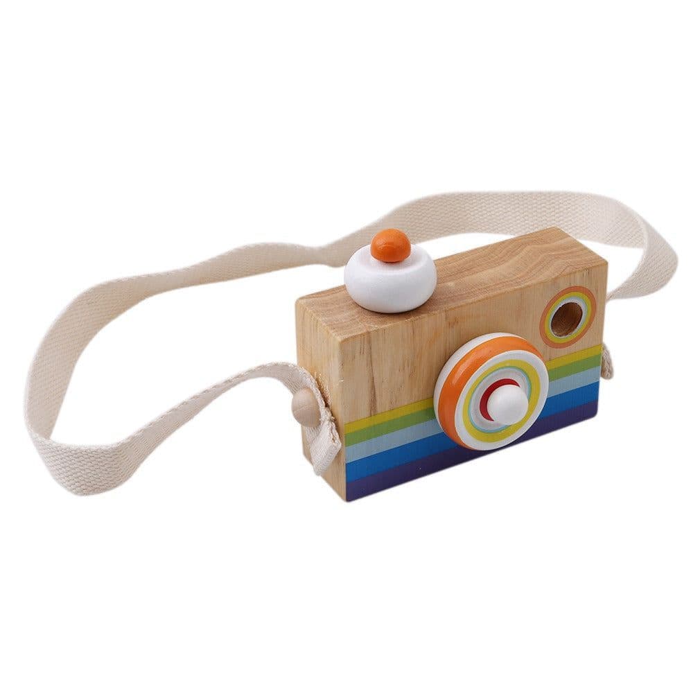 image-Wooden Camera Toy for Children 4-6 Years Beech Wood 10x8x5.5cm