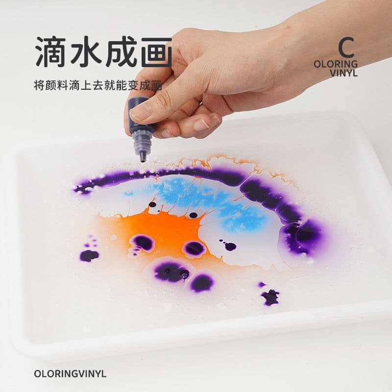 image-Yili 12-Color Floating Water Painting Set 18ml Art Pigment Kit