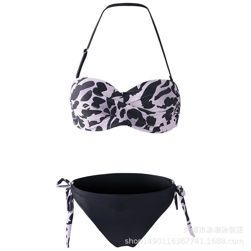 image-Yihao Women's Leopard Print Bikini Swimsuit Two Piece